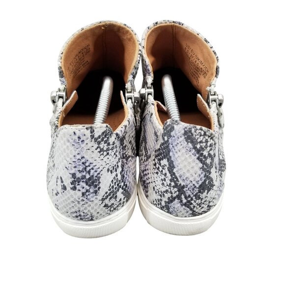 Kenneth Cole Shoes Womens Size 6.5 Gray Reptile Leather Lowe Gentle Souls Sneake - Picture 7 of 11